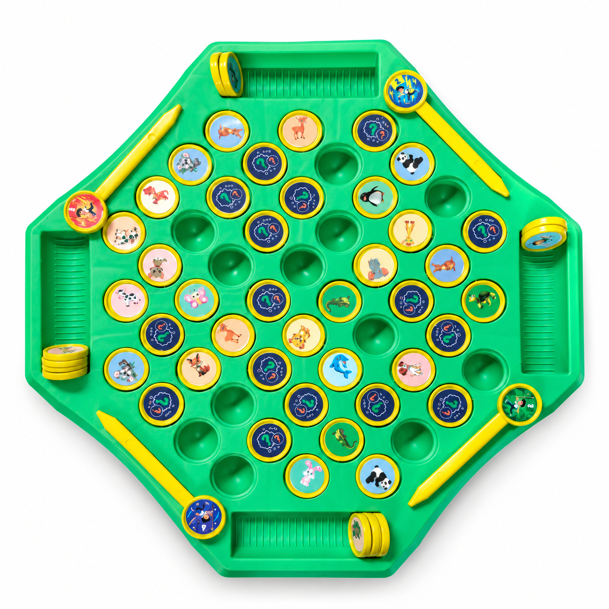 Flip & Match Animal Memory Game for Kids | Montessori Matching Board Game with 52 Animal Tokens, 4 Sticks & Stickers | Educational Brain Puzzle for Toddlers, Preschoolers & Kids | Fun Learning Toy